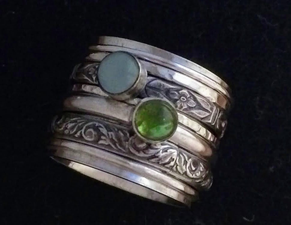 Spinner Ring with Stones